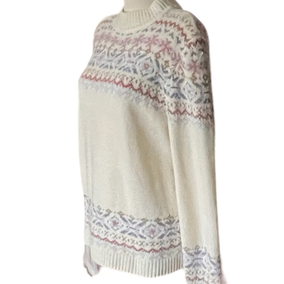 Alfred Dunner Off white Mock Neck so soft Spring Sweater. Size PXL - Picture 3 of 5